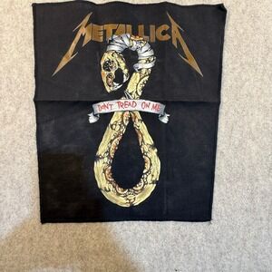 Metallica Dont Tread On Me Back Patch Black Album Snake Logo Heavy Metal Band